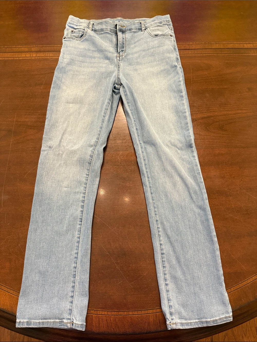 Light Wash Boys Straight Jeans